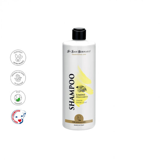 Shampooing poils court et chien d'eau citron